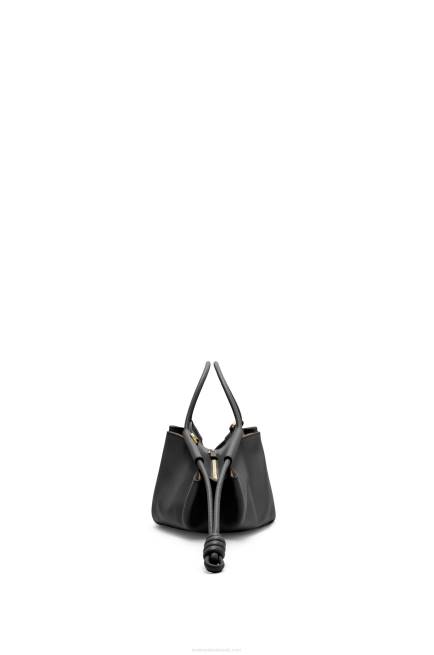 Black Small Paseo bag in shiny nappa calfskin Loewe 84PR347 Women