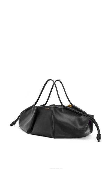 Black XL Paseo bag in shiny nappa calfskin Loewe 84PR401 Women
