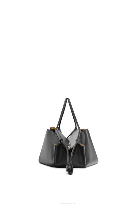 Black XL Paseo bag in shiny nappa calfskin Loewe 84PR401 Women