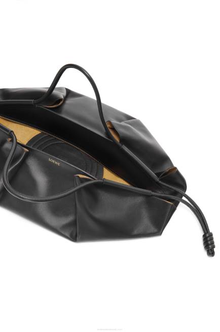 Black XL Paseo bag in shiny nappa calfskin Loewe 84PR401 Women