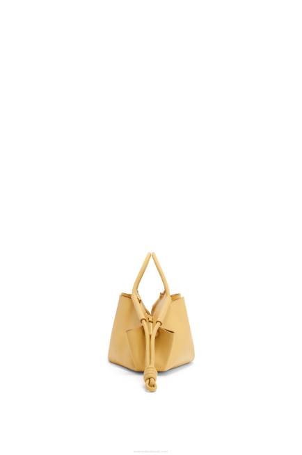 Dark Butter Small Paseo bag in shiny nappa calfskin Loewe 84PR351 Women