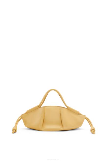 Dark Butter Small Paseo bag in shiny nappa calfskin Loewe 84PR351 Women