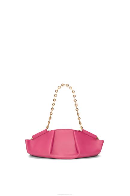 Magenta Small Paseo bag in shiny nappa calfskin with chain Loewe 84PR420 Women