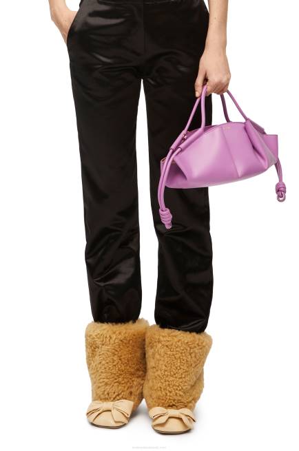 Rockrose Small Paseo bag in shiny nappa calfskin Loewe 84PR348 Women