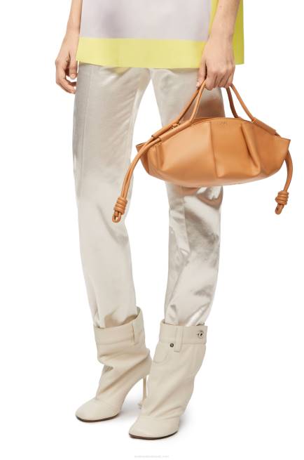 Warm Desert Small Paseo bag in shiny nappa calfskin Loewe 84PR418 Women