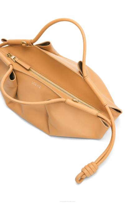 Warm Desert Small Paseo bag in shiny nappa calfskin Loewe 84PR418 Women
