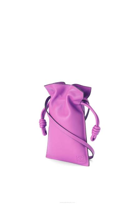 Bright Purple Flamenco Pocket in nappa calfskin Loewe 84PR295 Women