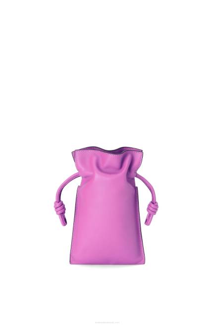 Bright Purple Flamenco Pocket in nappa calfskin Loewe 84PR295 Women