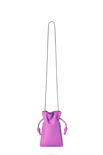 Bright Purple Flamenco Pocket in nappa calfskin Loewe 84PR295 Women