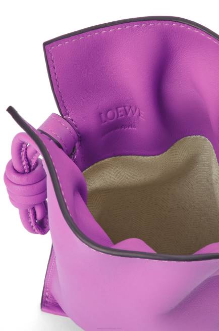 Bright Purple Flamenco Pocket in nappa calfskin Loewe 84PR295 Women