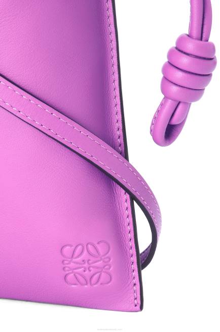 Bright Purple Flamenco Pocket in nappa calfskin Loewe 84PR295 Women