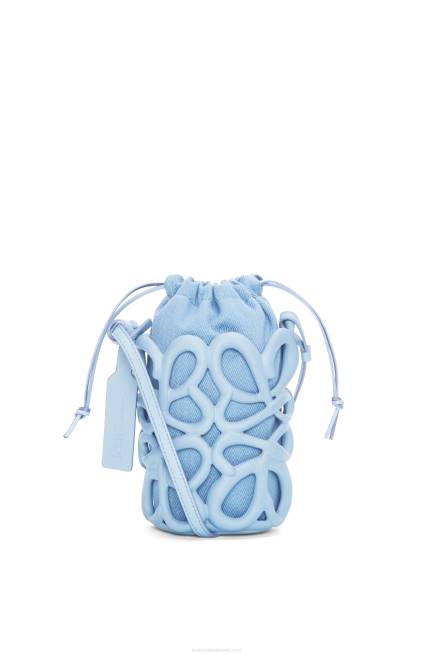 Dusty Blue Anagram inflated pocket in light foam rubber Loewe 84PR576 Women