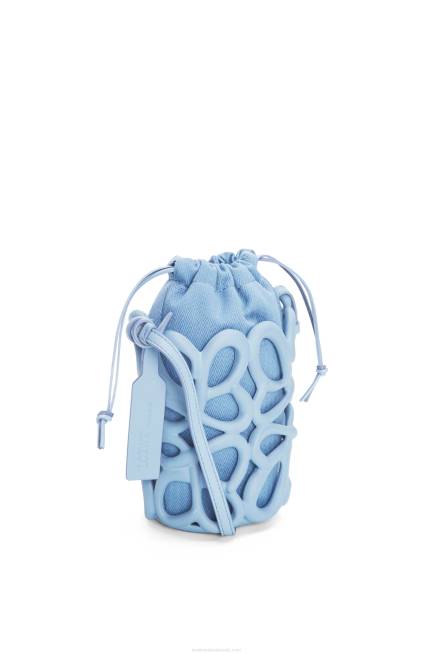 Dusty Blue Anagram inflated pocket in light foam rubber Loewe 84PR576 Women