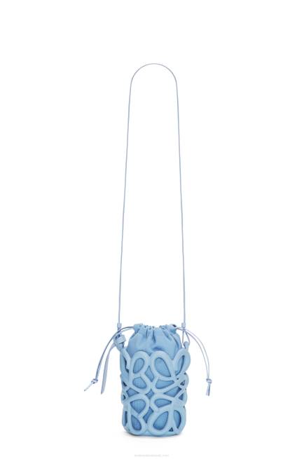 Dusty Blue Anagram inflated pocket in light foam rubber Loewe 84PR576 Women