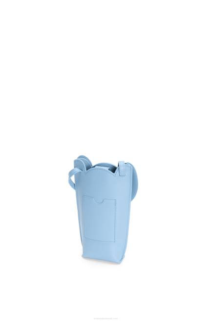 Dusty Blue Elephant Pocket in classic calfskin Loewe 84PR580 Women
