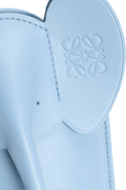 Dusty Blue Elephant Pocket in classic calfskin Loewe 84PR580 Women