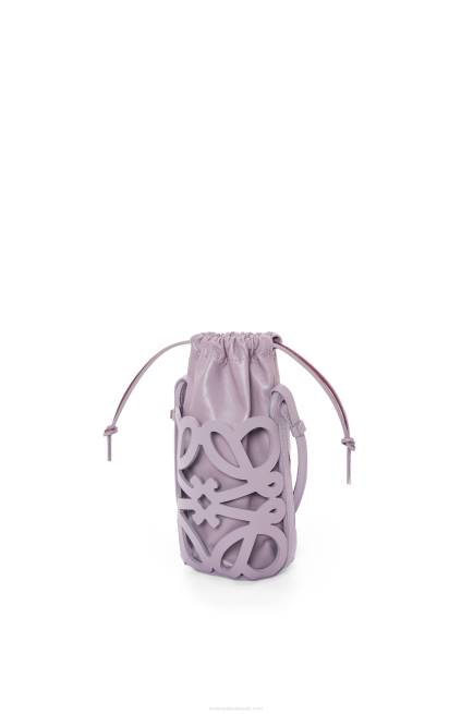 Pale Aubergine Glaze Anagram cut-out pocket in classic calfskin and nappa Loewe 84PR550 Women