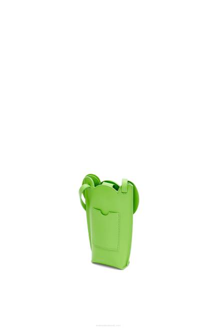 Pea Green Glaze Elephant Pocket in classic calfskin Loewe 84PR625 Women