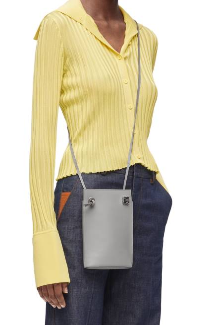 Pearl Grey Dice pocket in classic calfskin Loewe 84PR572 Women