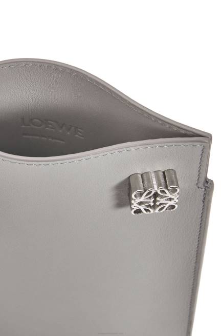 Pearl Grey Dice pocket in classic calfskin Loewe 84PR572 Women