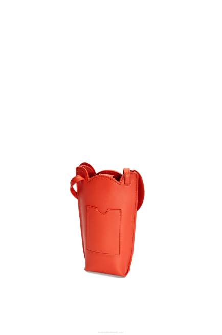Sunrise Orange Elephant Pocket in classic calfskin Loewe 84PR579 Women