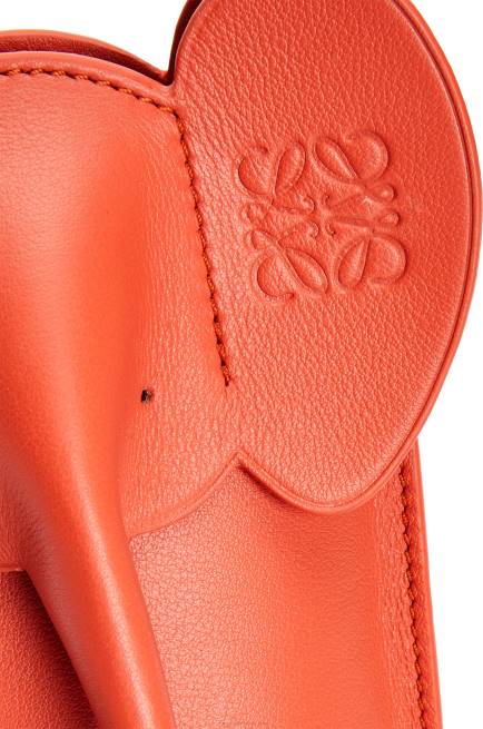 Sunrise Orange Elephant Pocket in classic calfskin Loewe 84PR579 Women