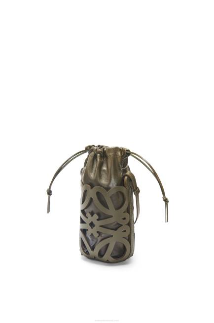 Tea Dust Glaze Anagram cut-out pocket in classic calfskin and nappa Loewe 84PR551 Women