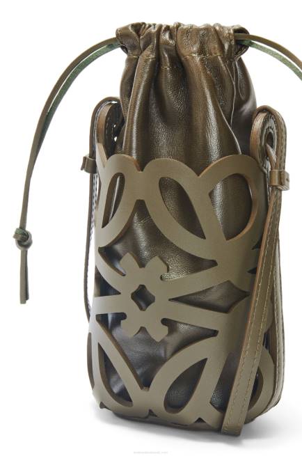 Tea Dust Glaze Anagram cut-out pocket in classic calfskin and nappa Loewe 84PR551 Women