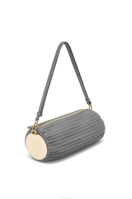 Asphalt Grey Bracelet pouch in nappa calfskin and brass Loewe 84PR622 Women