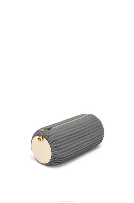 Asphalt Grey Bracelet pouch in nappa calfskin and brass Loewe 84PR622 Women