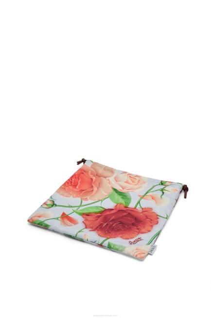 Blue Lilac Roses drawstring pouch in canvas Loewe 84PR587 Women