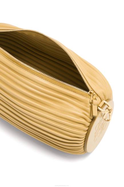 Dark Butter Bracelet Pouch in pleated nappa Loewe 84PR375 Women