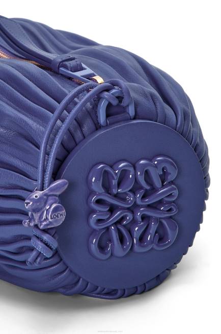 Deep Purple Glaze Bracelet Pouch in pleated nappa Loewe 84PR601 Women