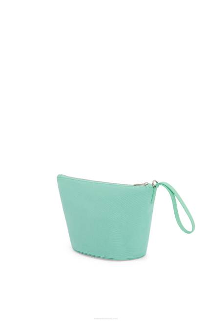 Fresh Mint Cosmetic pouch in canvas and calfskin Loewe 84PR592 Women