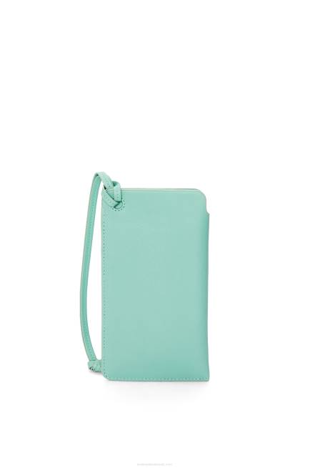 Fresh Mint Loop pouch in classic calfskin Loewe 84PR594 Women