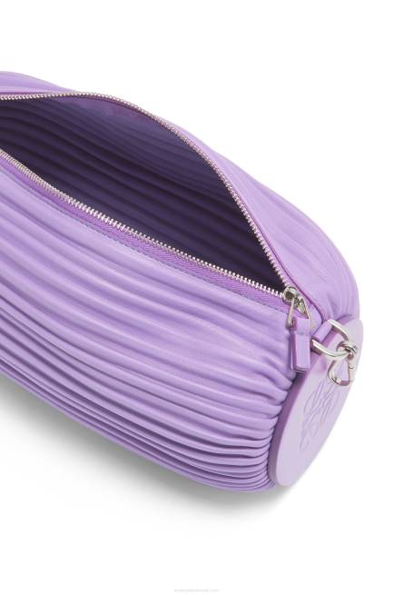 Light Mauve Bracelet Pouch in pleated nappa Loewe 84PR376 Women