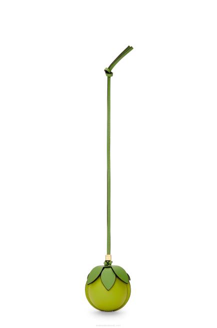 Meadow Green Lime pouch in classic calfskin Loewe 84PR585 Women