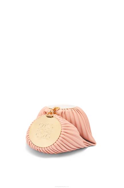 Pale Pink Bracelet pouch in nappa calfskin and brass Loewe 84PR618 Women