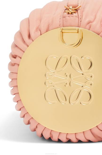 Pale Pink Bracelet pouch in nappa calfskin and brass Loewe 84PR618 Women