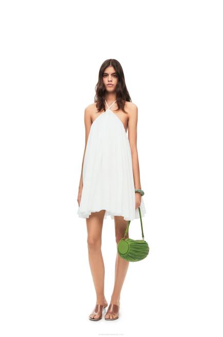 Spring Green Bracelet Pouch in pleated nappa Loewe 84PR399 Women