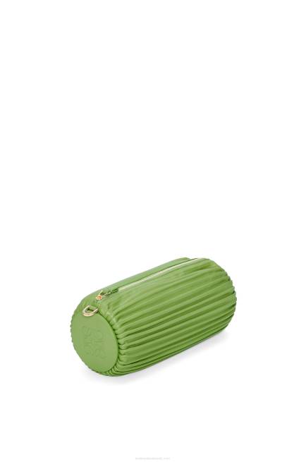 Spring Green Bracelet Pouch in pleated nappa Loewe 84PR399 Women