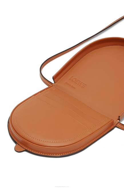 Tan Small Heel pouch in soft calfskin Loewe 84PR303 Women