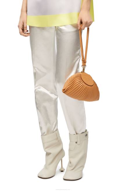 Warm Desert Bracelet Pouch in pleated nappa Loewe 84PR627 Women