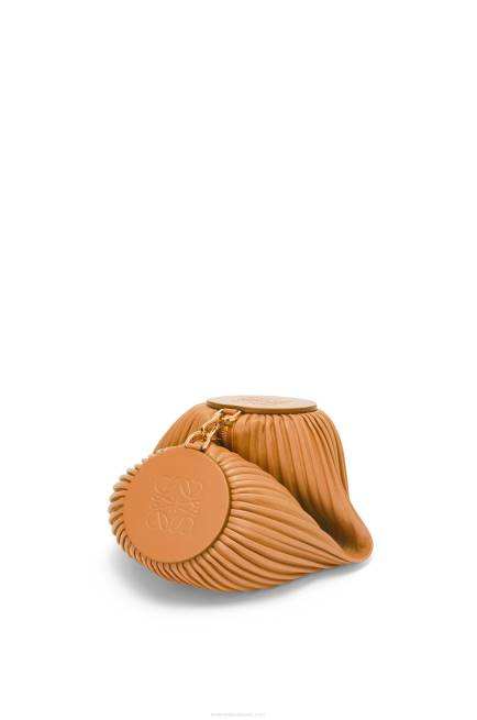 Warm Desert Bracelet Pouch in pleated nappa Loewe 84PR627 Women