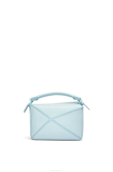 Aquamarine Mini Puzzle bag in satin calfskin Loewe 84PR264 Women