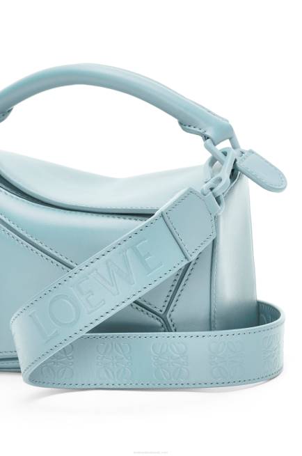 Aquamarine Mini Puzzle bag in satin calfskin Loewe 84PR264 Women