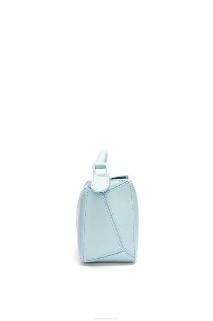 Aquamarine Small Puzzle bag in satin calfskin Loewe 84PR459 Women