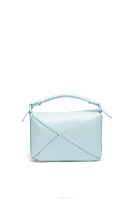Aquamarine Small Puzzle bag in satin calfskin Loewe 84PR459 Women