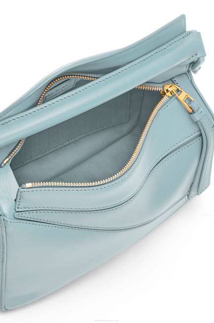 Aquamarine Small Puzzle bag in satin calfskin Loewe 84PR459 Women