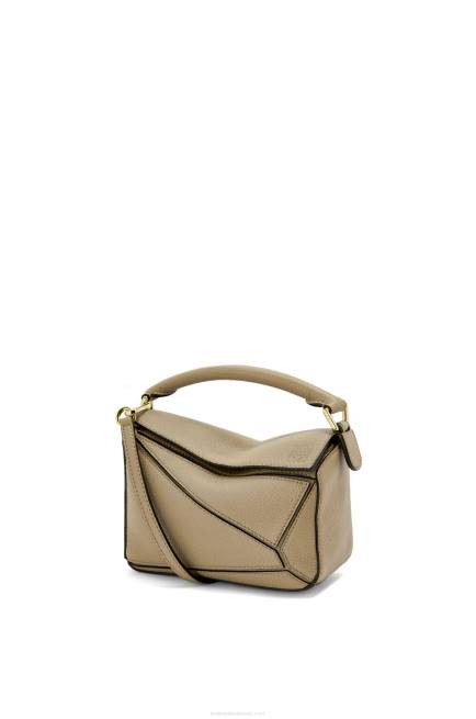 Artichoke Green Mini Puzzle bag in soft grained calfskin Loewe 84PR560 Women